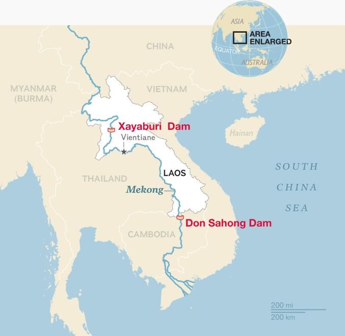 Xayaburi Dam Begins Sending Power to Thailand