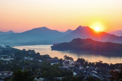 Riding Into Laos