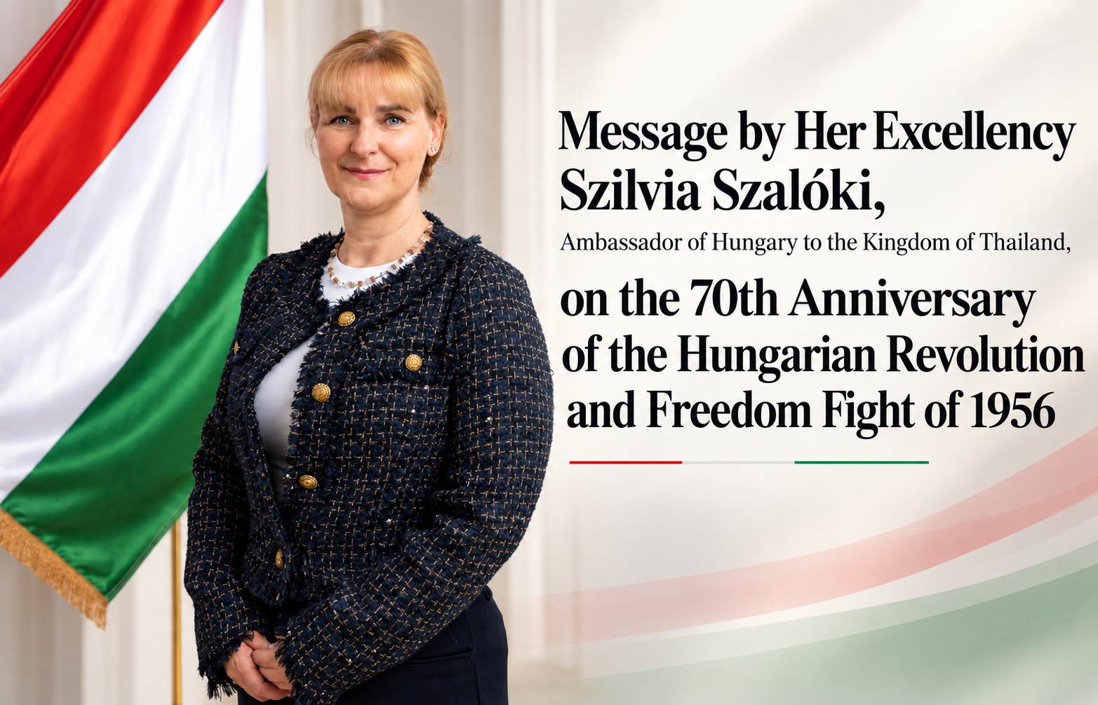 Message by Her Excellency Szilvia Szalóki