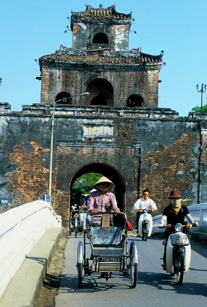 An entrance arch to Hue Palace.