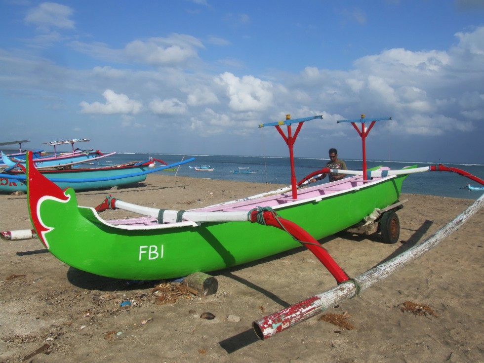 A different perspective of Jimbaran Beach.