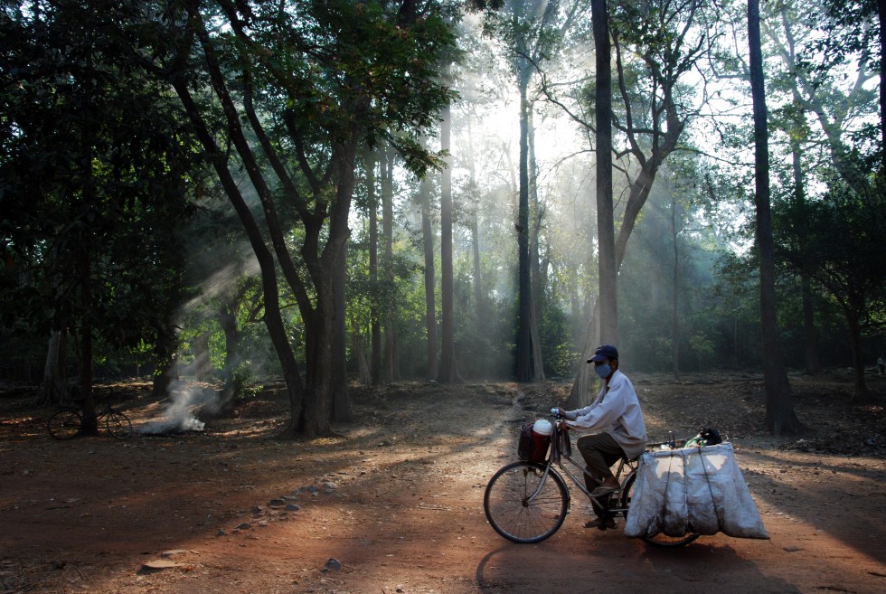 Traditional traffic in Cambodia