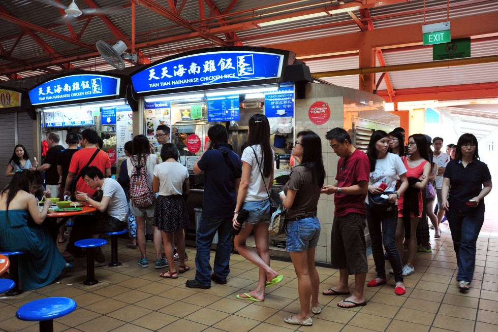 Chicken-rice stall