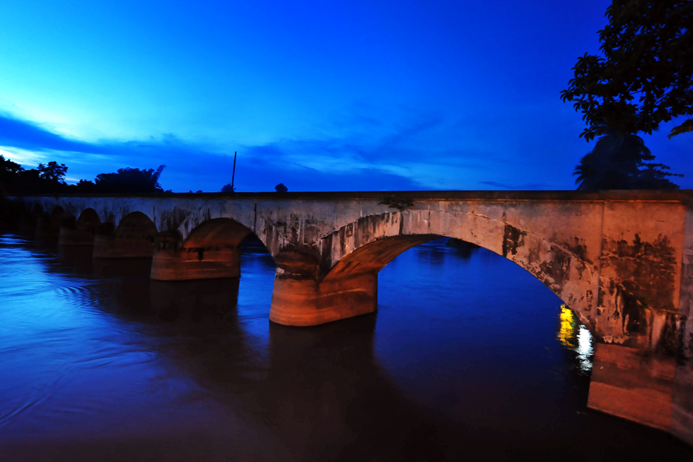 Railway bridge built under Franch colonialism