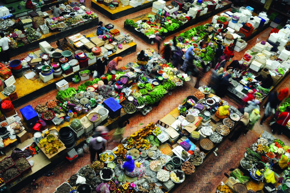 Local market at Kota Bharu.