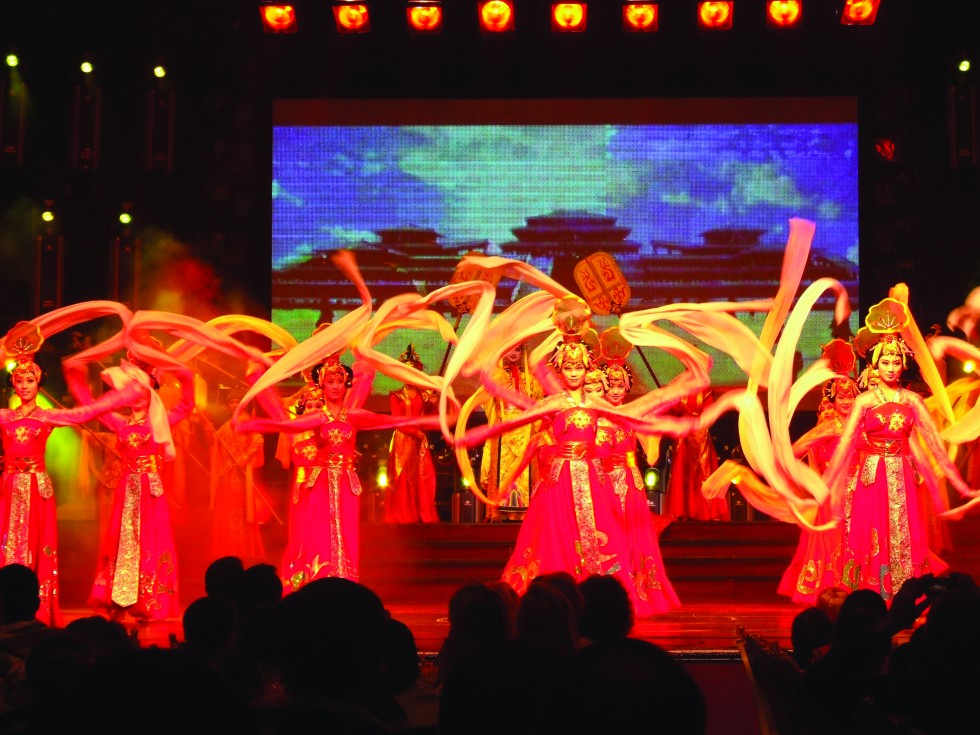 An ancient dance that flourished during the Tang Dynasty.