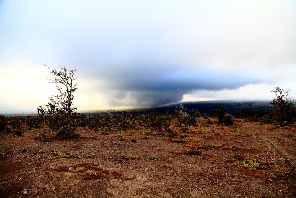 A storm brewing at Hawaii Volcanoes National Park.