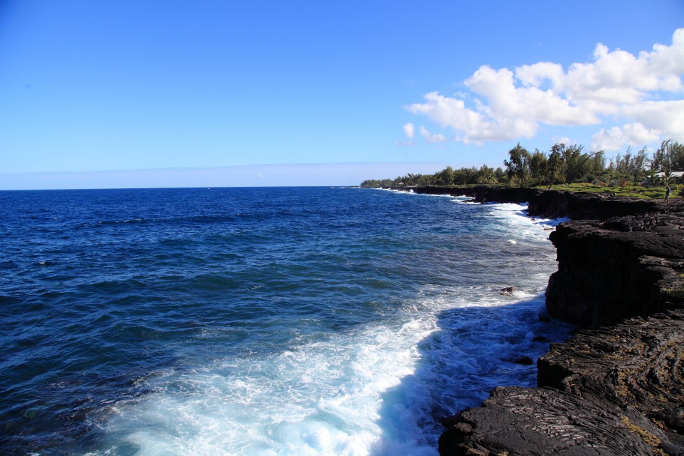 Lava coastline, Keaau.