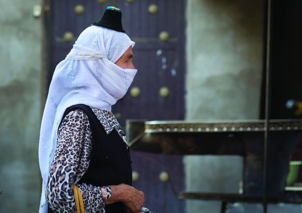 An old woman wears a small hat called a talpak. “This is a tradition unique to Kerya,” she says.