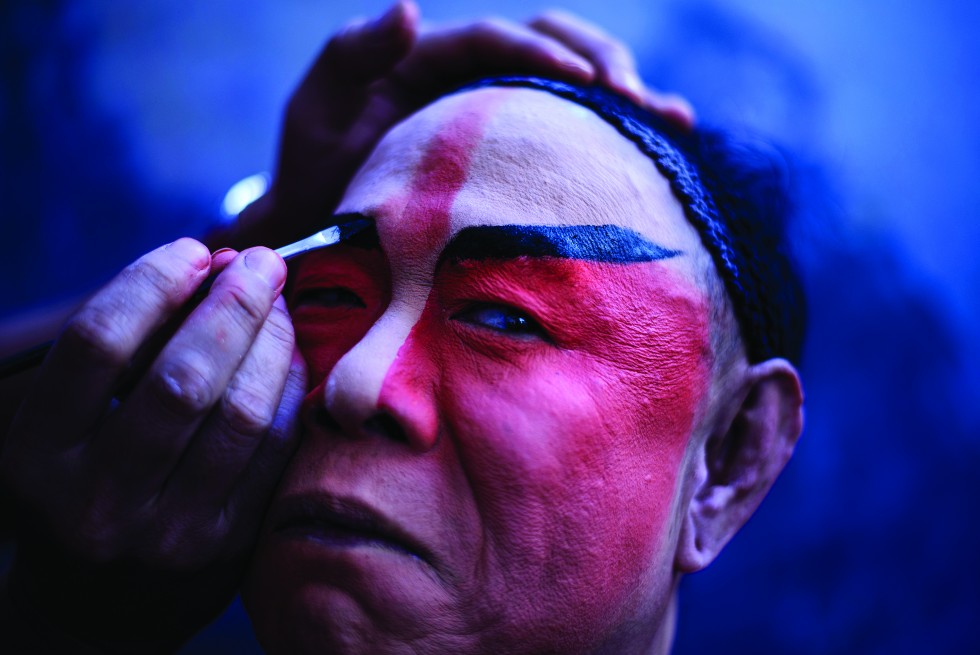 Chinese opera combines distinctive music, art, literature and dramatic make-up