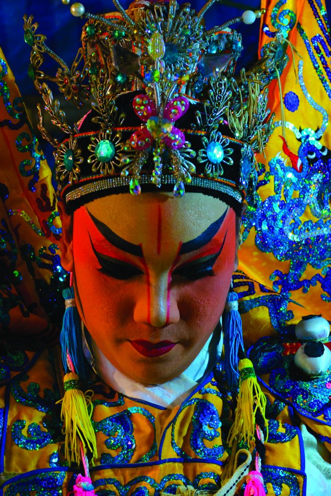 Chinese opera combines distinctive music, art, literature and dramatic make-up