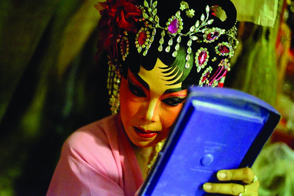 Chinese opera combines distinctive music, art, literature and dramatic make-up