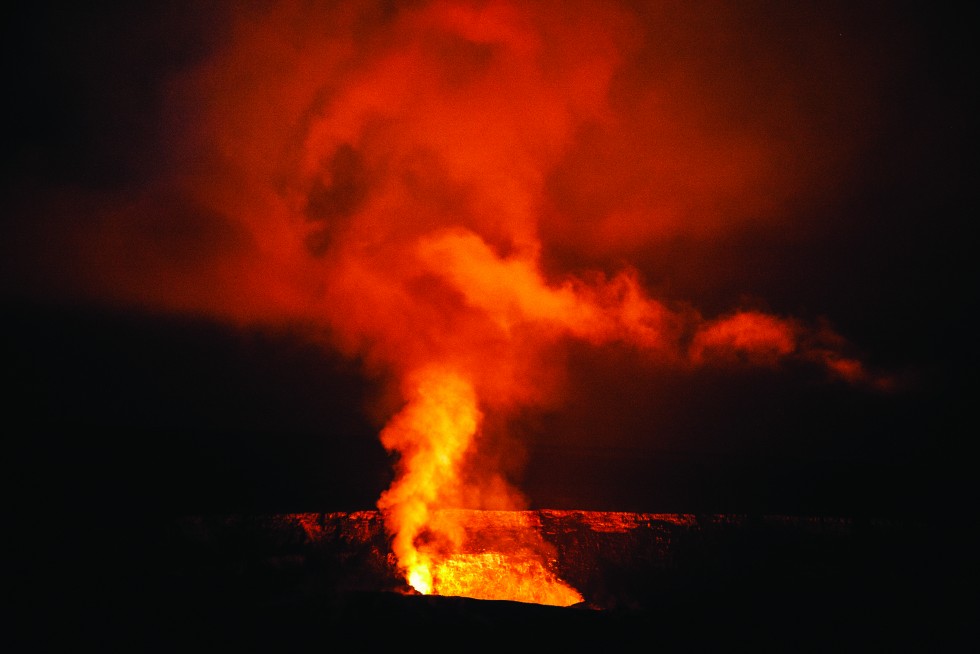 On Seeing the Farm Burn. Kilauea Caldera, Hawai'i.