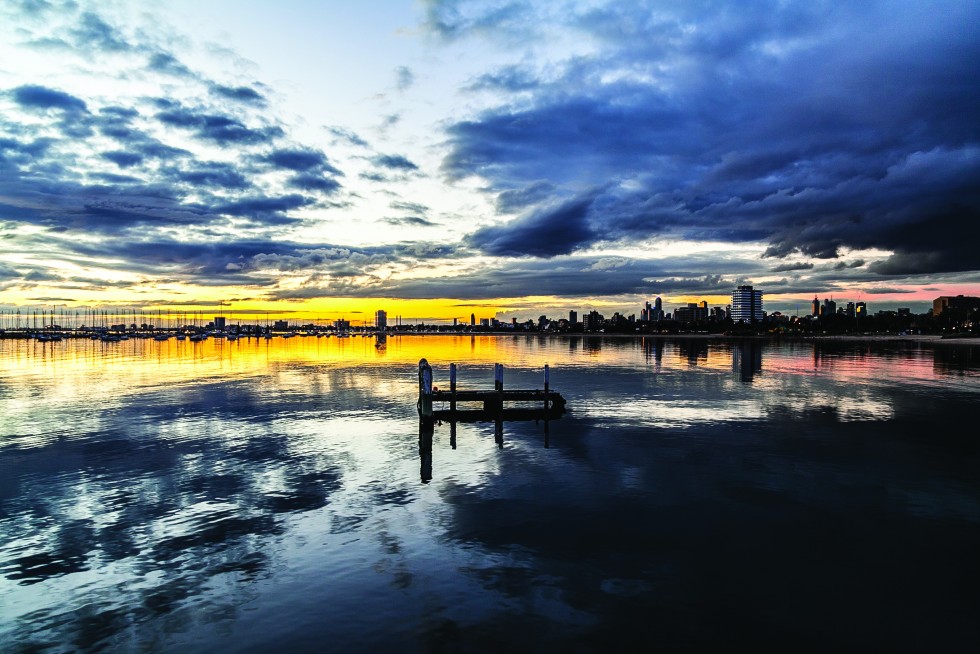 Melbourne, Australia: An all of silver— a bay has obligations moons can’t drain away