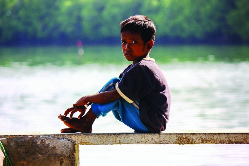 Moken children already spend much time playing in and around the water.