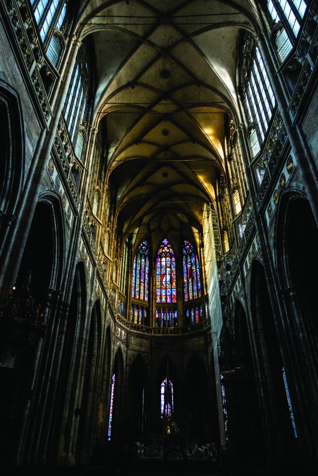 Interior of St Vitus Cathedral.