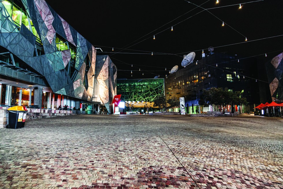 Popular meeting points Federation Square and the National Gallery of Victoria.