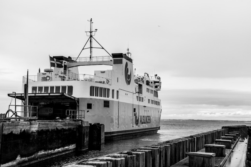 The way to the island of Ærø is by electric car ferry, silent and speedy across flat seas.