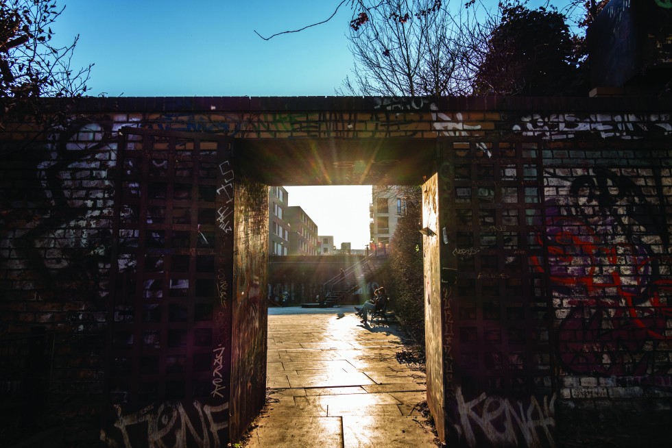 An urban park in Berlin