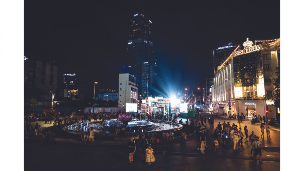 The Nguyen Hue Music Fountain.