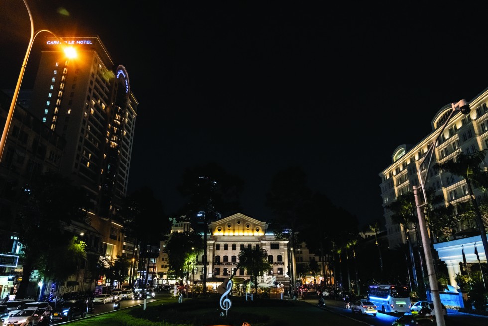 Two ends of the HCMC Opera House.