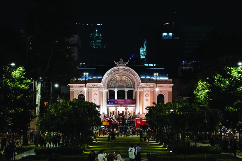 Two ends of the HCMC Opera House.