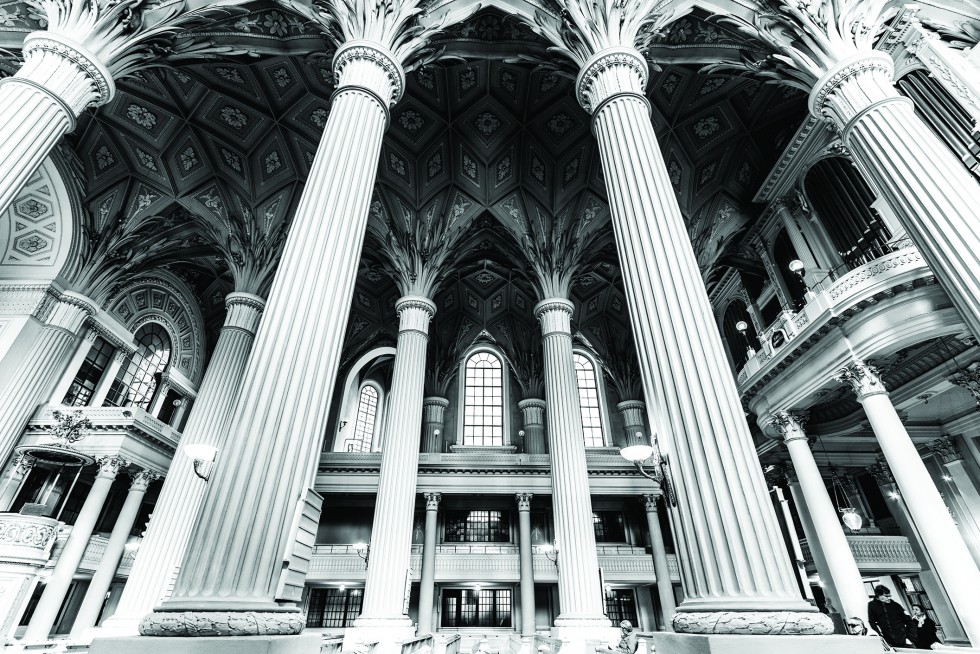 Leipzig has the largest train station in the world by area. The cavernous St Nicholas Church.