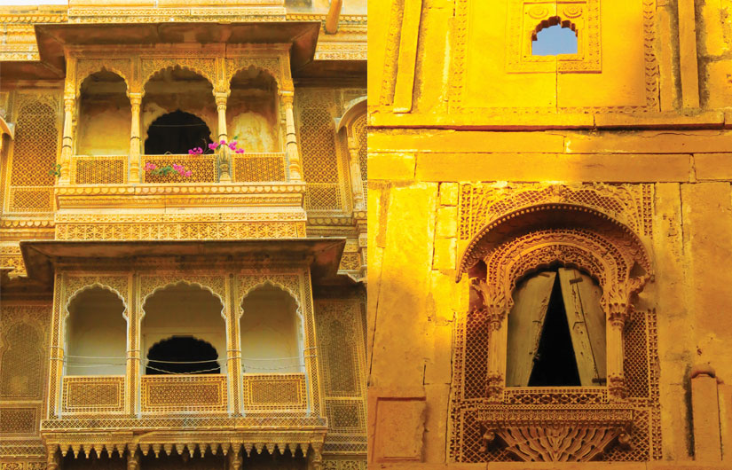 A haveli in Jaisalmer Fort. Inside