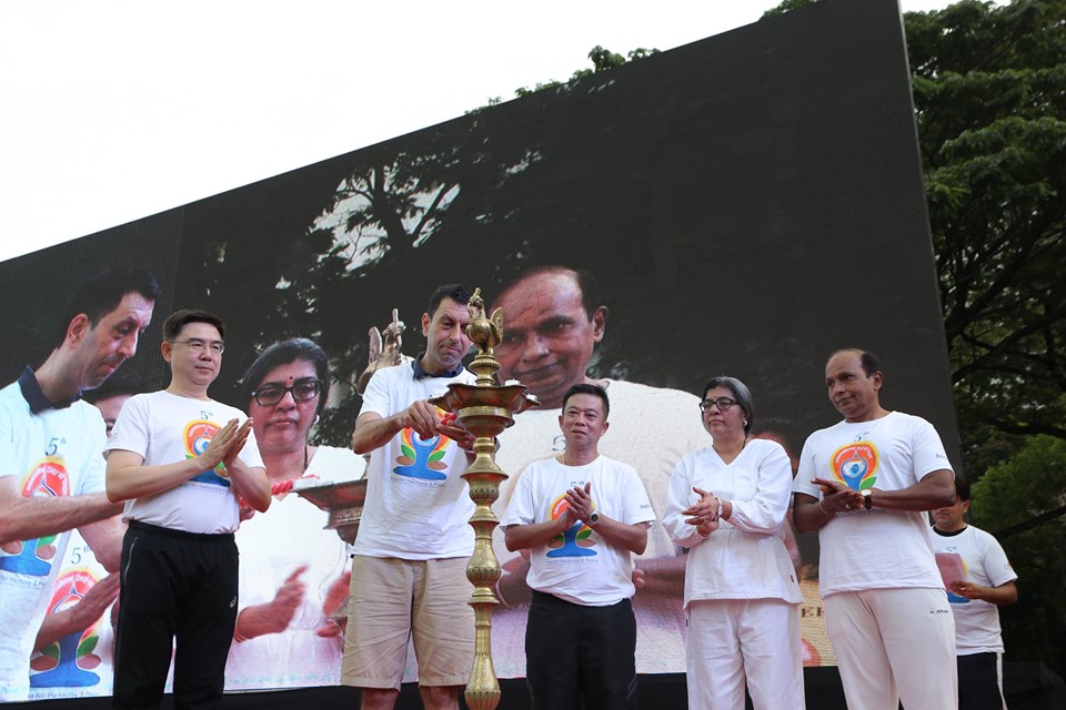 5th International Yoga day by Indian embassy