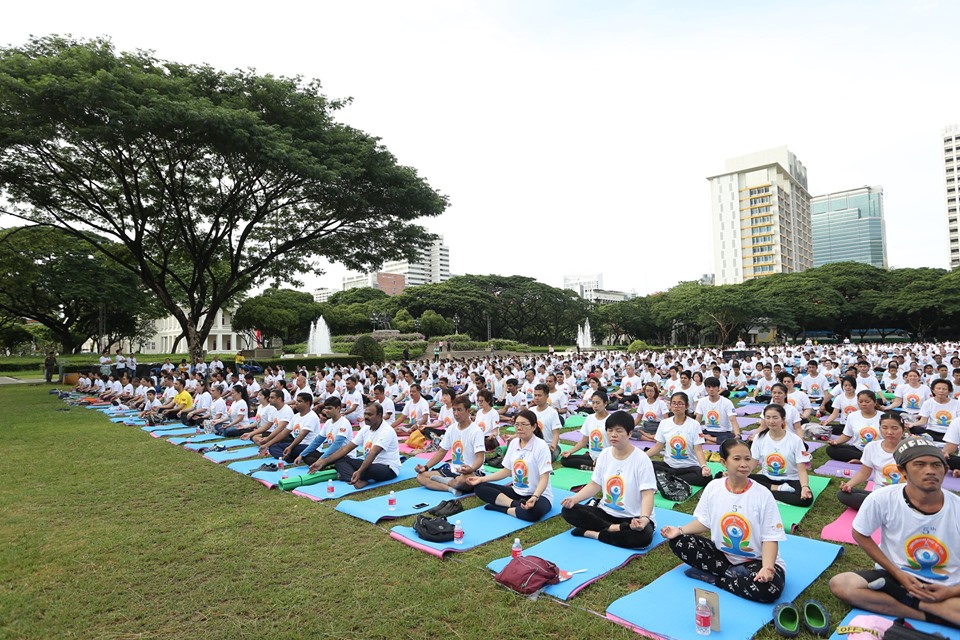 5th International Yoga day by Indian embassy
