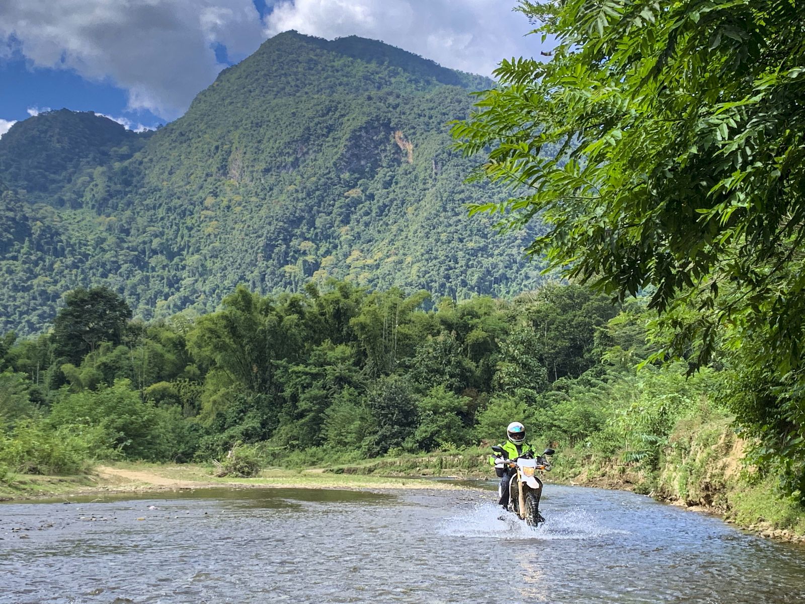 Riding into Laos