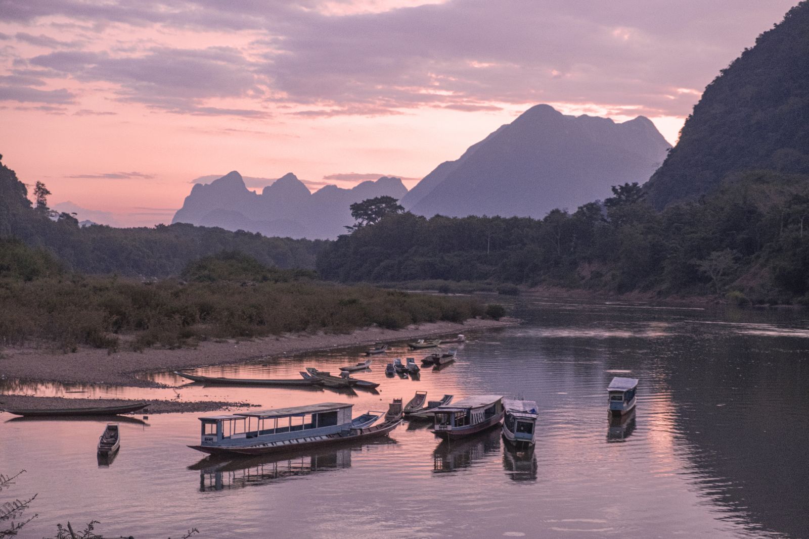 Riding into Laos