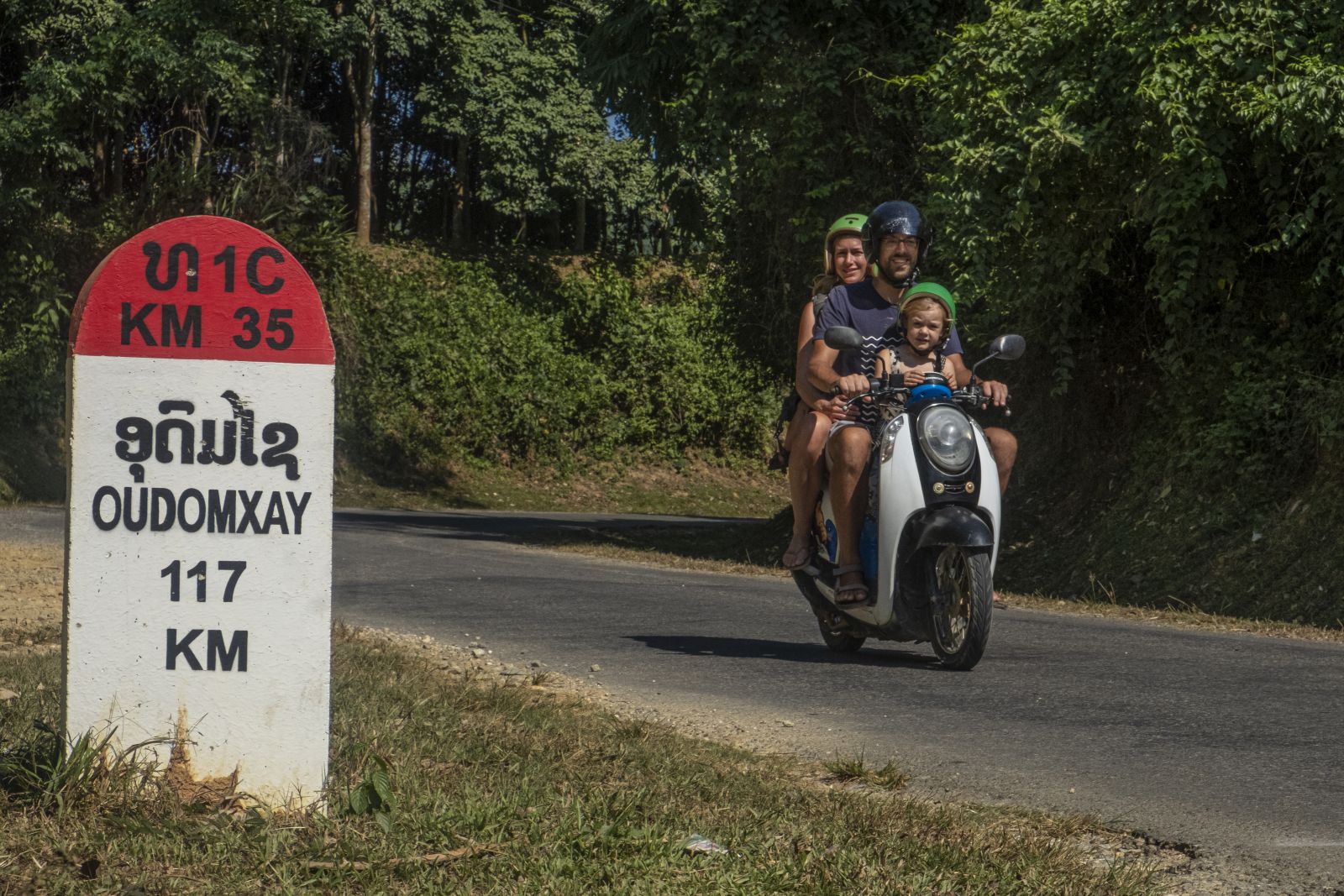 Riding into Laos