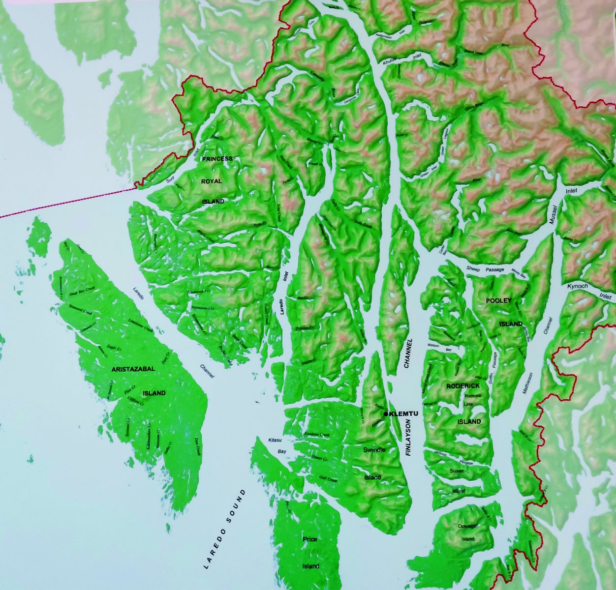 Map of Great Bear Rainforest