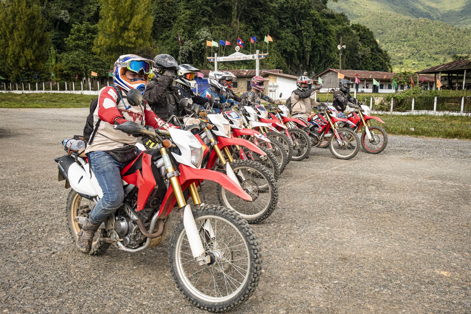 Riding into Laos