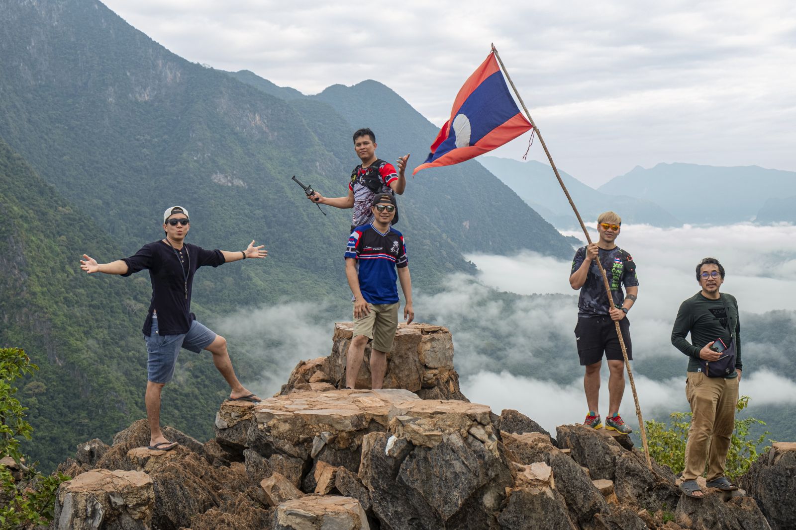 Riding into Laos