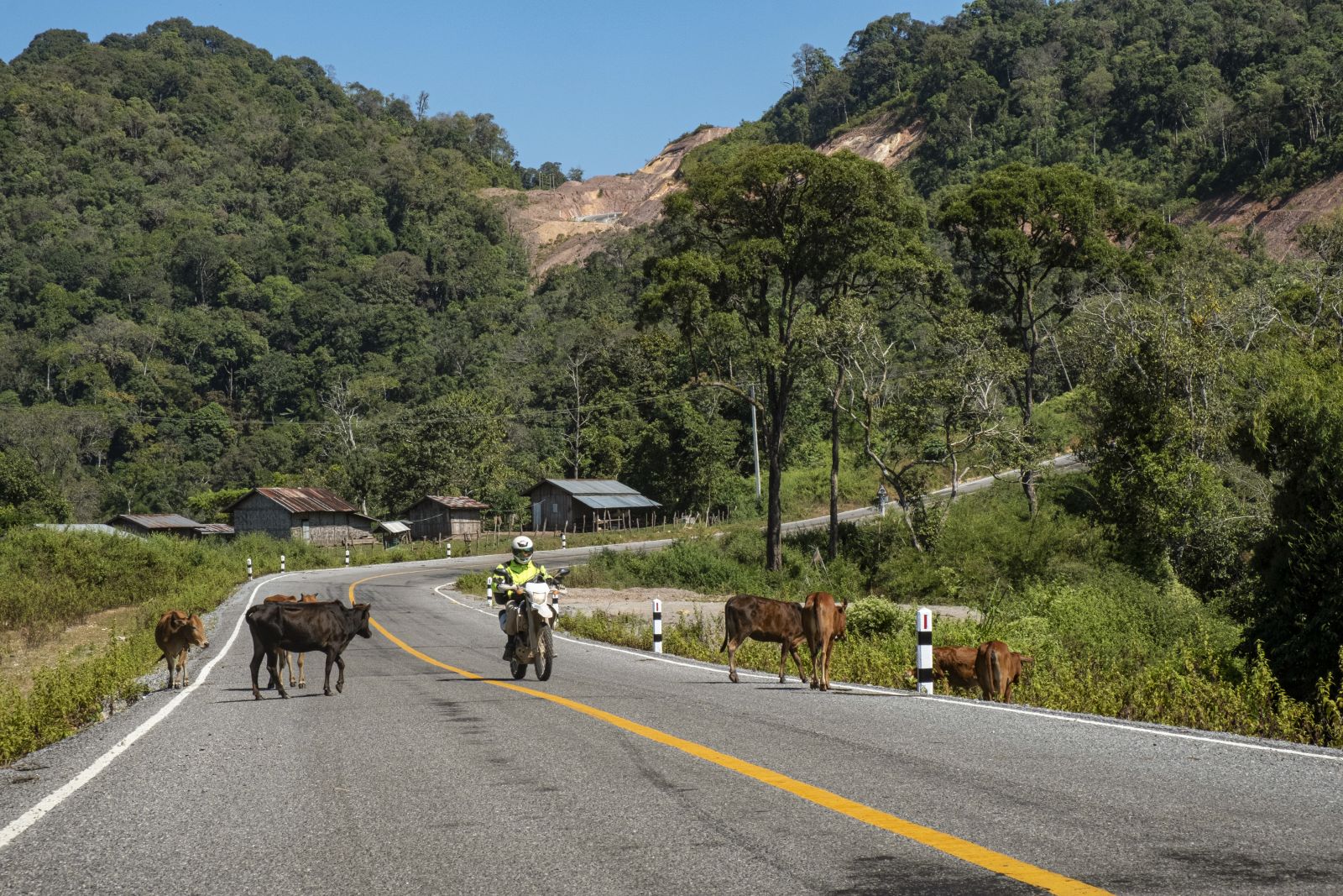 Riding into Laos