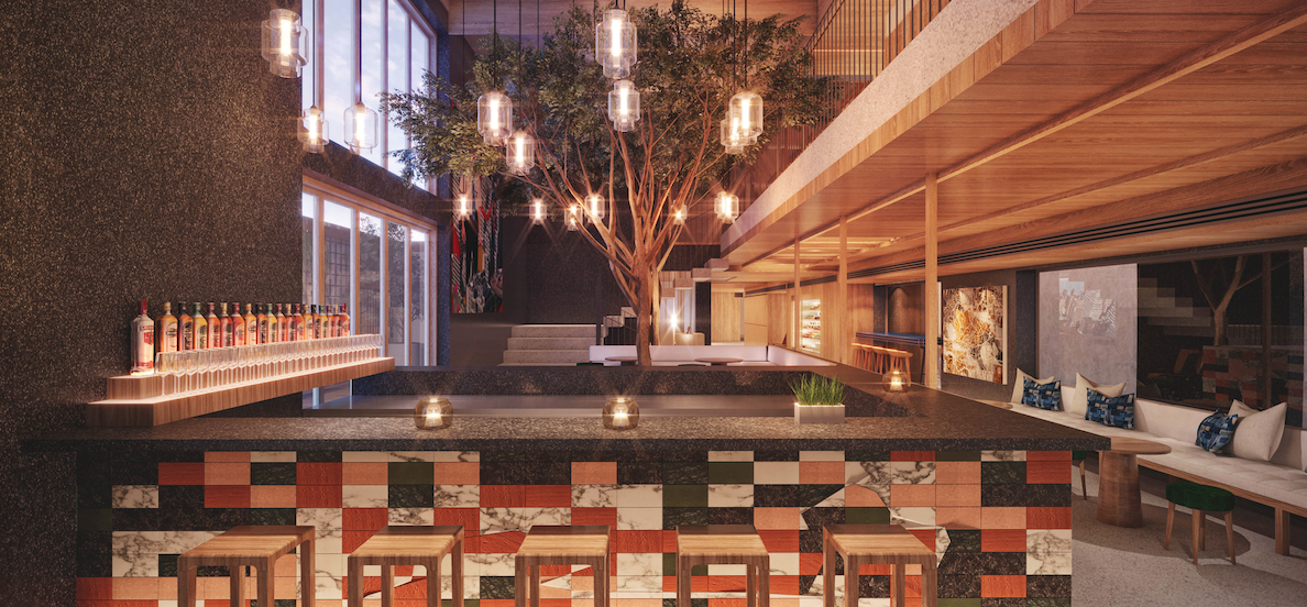 Concept image of the bar space at an ASAI Hotels property - photo by ASAI Hotels