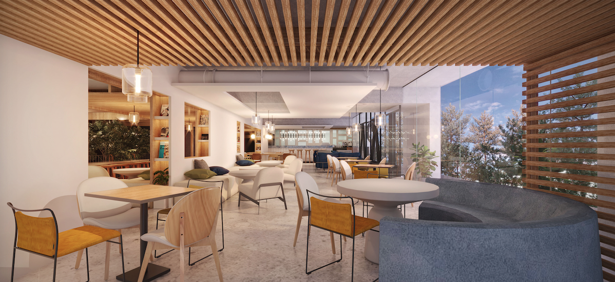 Concept image of a mixed-use hub space at an ASAI Hotels property - photo by ASAI Hotels